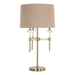 Richmond Interiors Tafellampen|Tafellamp Josie 80cm Brushed gold