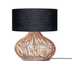 GOOD&MOJO Tafellampen|Tafellamp Kalahari Rotan en linnen, 60cm