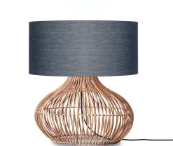GOOD&MOJO Tafellampen|Tafellamp Kalahari Rotan en linnen, 60cm