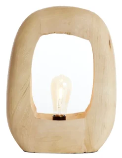 Light & Living Tafellampen|Tafellamp Kelafo Mangohout, 40cm, kleur Naturel