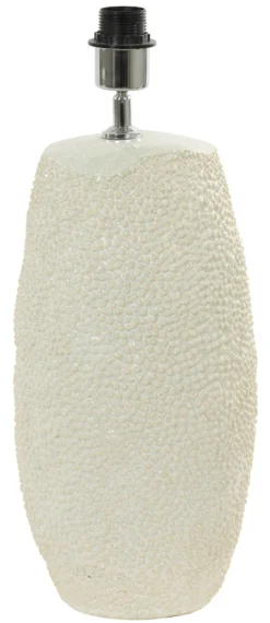 Light & Living Tafellampen|Tafellamp Kyara Keramiek, 52cm (excl. kap) Cru00e8me