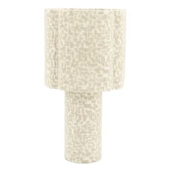 By-Boo Tafellampen|Tafellamp Lampi Tetris stof Taupe