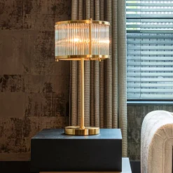 Richmond Interiors Tafellampen|Tafellamp Loiza 64cm hoog, kleur Brushed gold