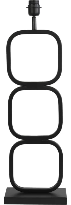 Light & Living Tafellampen|Tafellamp Lutika 69cm (excl. kap) Mat Zwart