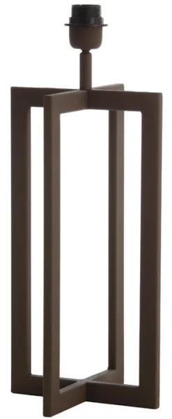 Light & Living Tafellampen|Tafellamp Mace 46cm, kleur Bruin (excl. kap)