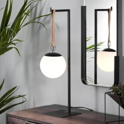 Kave Home Tafellampen|Tafellamp Monteiro, kleur Zwart