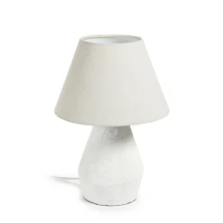 Kave Home Tafellampen|Tafellamp Noara Magnesium, kleur Wit
