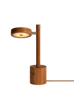 GOOD&MOJO Tafellampen|Tafellamp Okinawa Essenhout, 35cm, kleur Naturel