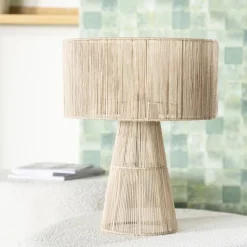 By-Boo Tafellampen|Tafellamp Oshu Jute, 50cm hoog