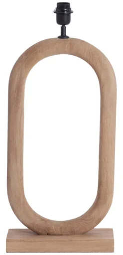 Light & Living Tafellampen|Tafellamp Paceco Mangohout (excl. kap)