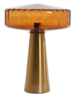 Light & Living Tafellampen|Tafellamp Pleat Glas, 53cm