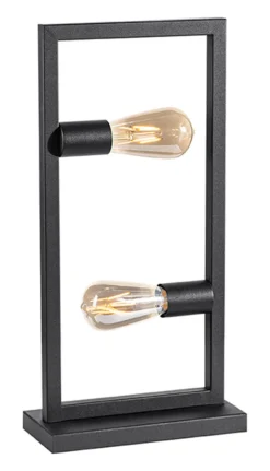 LABEL51 Tafellampen|Tafellamp Quadrato 2-lamps, kleur Zwart