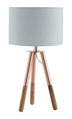 Artistiq Living Tafellampen|Tafellamp Renee 55cm Wit / Koper