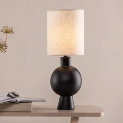 Nohr Tafellampen|Tafellamp Sabrine kleur Beige/ Zwart