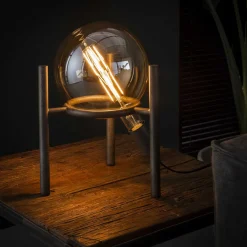 LifestyleFurn Tafellampen|Tafellamp Saturn (excl. lichtbron) Oud Zilver
