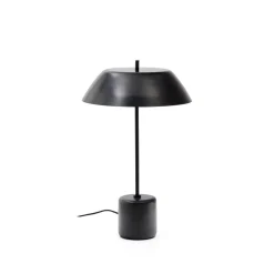 Kave Home Tafellampen|Tafellamp Sayra Marmer en metaal, 58cm Zwart