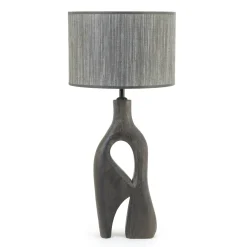 By-Boo Tafellampen|Tafellamp Shiboo Hout, 64cm hoog, kleur Bruin