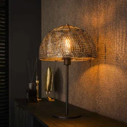 LifestyleFurn Tafellampen|Tafellamp Stefen 55cm hoog Zwart bruin