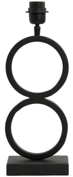 Light & Living Tafellampen|Tafellamp Stelios 36cm, kleur (excl. kap) Mat Zwart