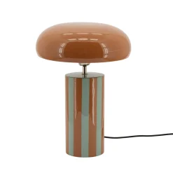 By-Boo Tafellampen|Tafellamp Streepz kleur Bruin/Blauw Veelkleurig