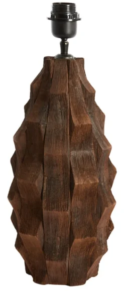 Light & Living Tafellampen|Tafellamp Takabe Mangohout (excl. kap)