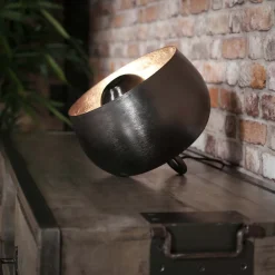 LifestyleFurn Tafellampen|Tafellamp Tieme Zwart nikkel