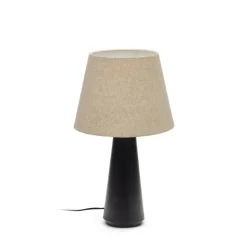 Kave Home Tafellampen|Tafellamp Torrent 60cm hoog Zwart