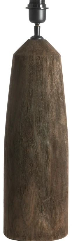 Light & Living Tafellampen|Tafellamp Trapani Mangohout, kleur Mat Donkerbruin (excl. kap)