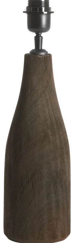 Light & Living Tafellampen|Tafellamp Trapino Mangohout (excl. kap) Mat Bruin