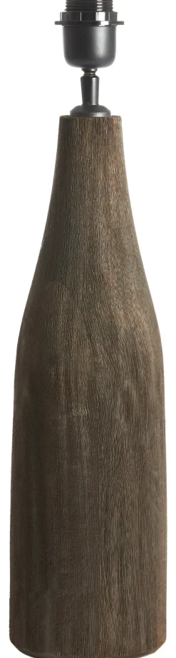 Light & Living Tafellampen|Tafellamp Trapino Mangohout (excl. kap) Mat Bruin