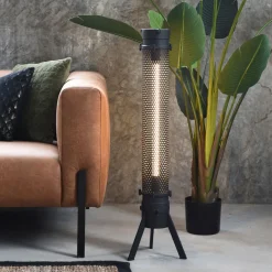 LABEL51 Tafellampen|Tafellamp Tube, Metaal, 93cm, kleur Zwart