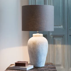 Light & Living Tafellampen|Tafellamp Vesuvius Keramiek, kleur (excl. kap) Lichtgrijs
