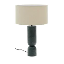 Kave Home Tafellampen|Tafellamp Vex Marmer en linnen, 57cm