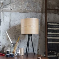 Dutchbone Tafellampen|Tafellamp Woodland 60cm Naturel