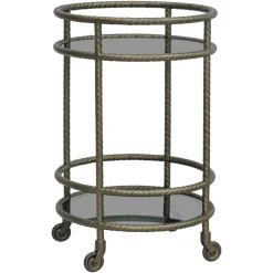 Richmond Interiors Trolleys|Trolley Macallan 70cm, kleur Brass Antique Antique Brass