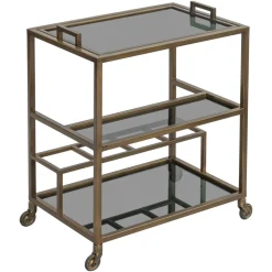 Richmond Interiors Trolleys|Trolley Ruinart 74cm, kleur Brass Antique Antique Brass