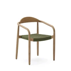 Kave Home Terrasstoelen|Beige Eetkamerstoelen|Tuin / Eetkamerstoel Nina Acaciahout