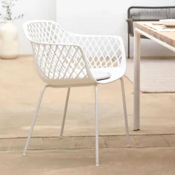Kave Home Terrasstoelen|Eetkamerstoelen Met Armleuning|Tuin / Eetkamerstoel Quinn