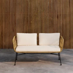 Nohr Tuinbanken|Tuinbank Marison Rattan, 140cm, kleur Naturel