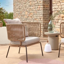Kave Home Loungestoelen|Tuinfauteuil Nadin Beige