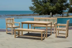 Artistiq Living Loungesets|Tuinset Jalela 2 fauteuils + 2 banken + tafel, Teakhout