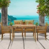 Artistiq Living Eettafels Voor In Je Tuin|Tuinset Larissa 4 stoelen + 1 tafel, Acaciahout