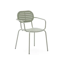 Kave Home Terrasstoelen|Tuinstoel Brai Met armleuning, Staal