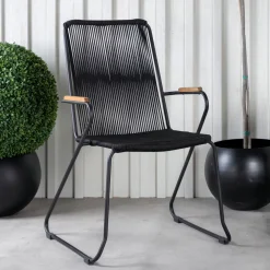 Nohr Terrasstoelen|Tuinstoel Catheryne kleur Zwart