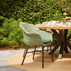 Hartman Terrasstoelen|Tuinstoel Delphine Wicker, kleur Groen
