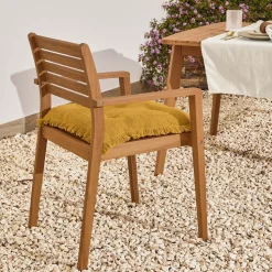 Kave Home Terrasstoelen|Tuinstoel Hanzel, kleur Naturel