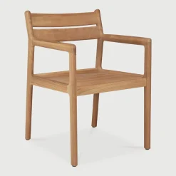 Ethnicraft Terrasstoelen|Tuinstoel Jack Teakhout, kleur Naturel