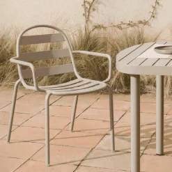 Kave Home Terrasstoelen|Tuinstoel Joncols kleur Taupe