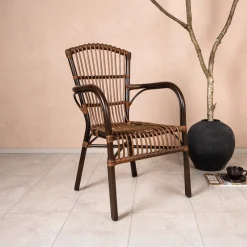 Nohr Terrasstoelen|Tuinstoel Kiyoko Rotan Bruin