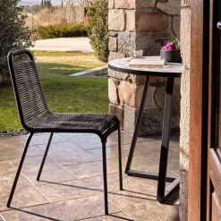 Kave Home Terrasstoelen|Tuinstoel Lambton Zwart
